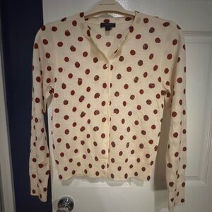 Merino wool JCREW cardigan with sequin details.